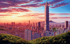 全国政协副主席、台湾民主同盟主席   林文漪为一般先生胡道昌的旅游油画集《宝岛风情》作序言